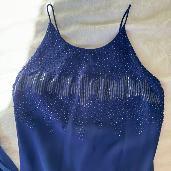 Vintage Navy maxi dress - Picture 2 of 3